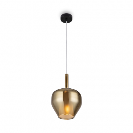 ILUMINAT - Pendul Maytoni Duality MOD271PL-01B4 E27 1x60W -  Metal Black/Gold IP20