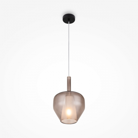 ILUMINAT - Pendul Maytoni Duality MOD271PL-01B6 E27 1x60W -  Metal Black/Fume IP20