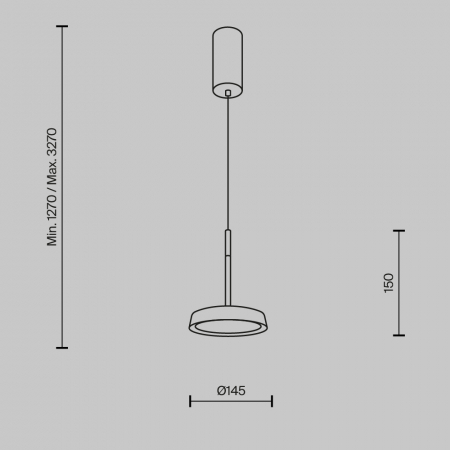 Pendul Maytoni El MOD041PL-L15TR3K LED 12W 3000K 700lm Aluminiu Red IP20 [4]