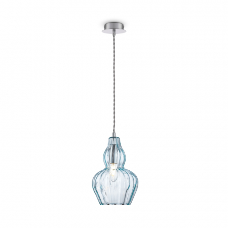 Pendule - Pendul Maytoni Eustoma MOD238-PL-01-BL E14 1x40W -  Metal Nickel/Blue IP20