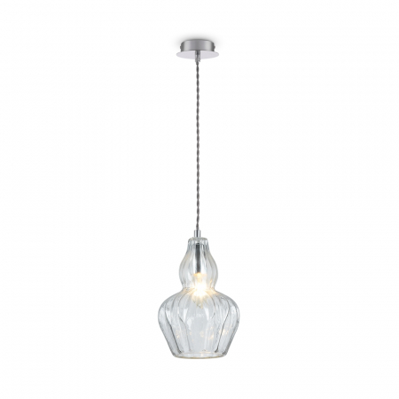 ILUMINAT - Pendul Maytoni Eustoma MOD238-PL-01-TR E14 1x40W -  Metal Nickel IP20