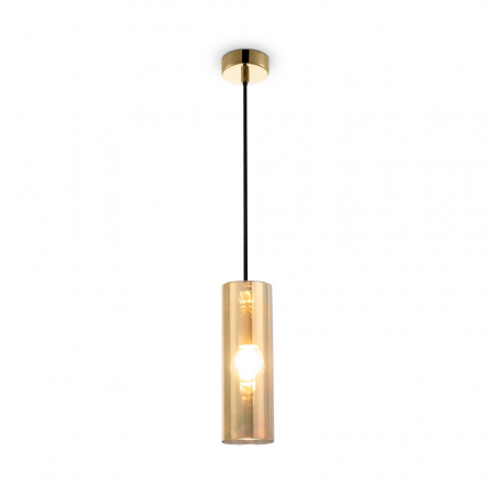 ILUMINAT - Pendul Maytoni Gioia P011PL-01G E14 1x40W -  Metal/Glass Gold IP20