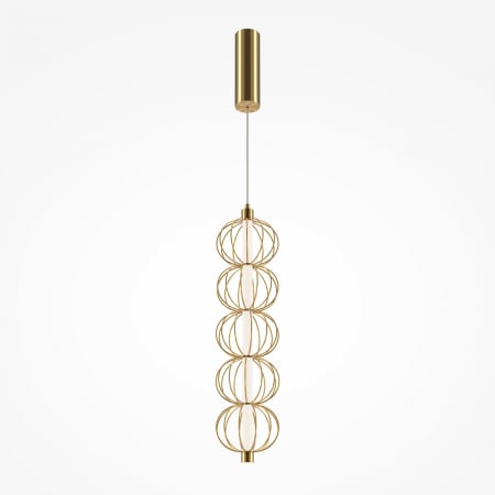 ILUMINAT - Pendul Maytoni Golden Cage MOD216PL-L10G3K LED 17W 3000K 1050lm Metal Gold IP20