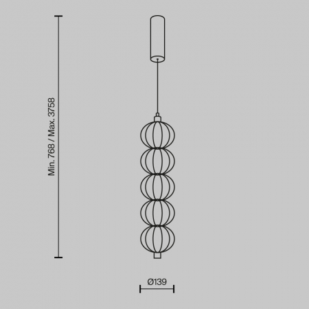 Pendul Maytoni Golden Cage MOD216PL-L10G3K LED 17W 3000K 1050lm Metal Gold IP20 [4]