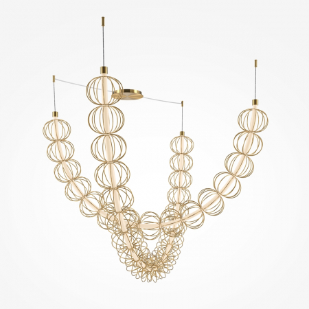 Pendul Maytoni Golden Cage MOD216PL-L55G3K LED 107W 3000K 6110lm Metal Gold IP20 [2]