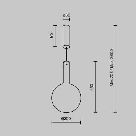 Pendul Maytoni Nebula MOD182PL-L6W3K LED 6W 3000K 700lm Metal/Glass White IP20 [4]