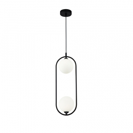 Pendul Maytoni Ring MOD013PL-02B G9 2x25W -  Metal/Glass Black IP20 [2]