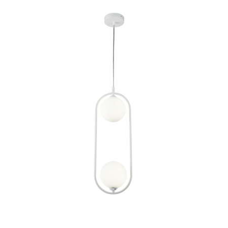 Pendul Maytoni Ring MOD013PL-02W G9 2x25W -  Metal/Glass White IP20 [2]