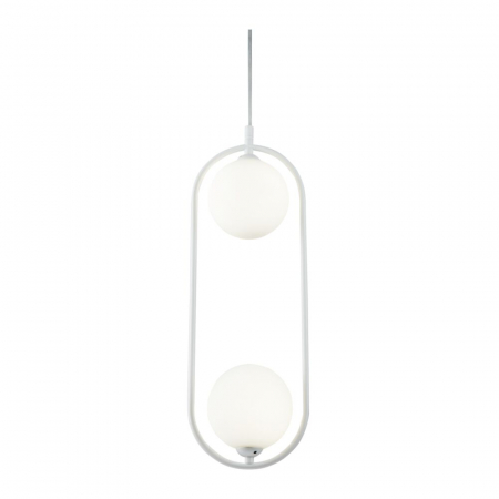 Pendul Maytoni Ring MOD013PL-02W G9 2x25W -  Metal/Glass White IP20 [3]