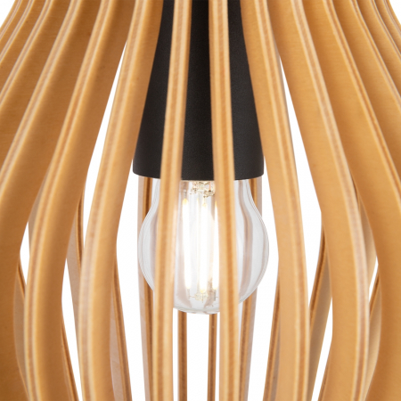 Pendul Maytoni Roots MOD191PL-01W E27 1x40W -  Metal/Wood Black IP20 [1]