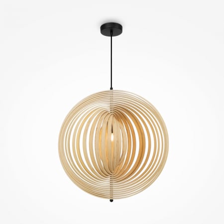 Pendule - Pendul Maytoni Roots MOD197PL-01W2 E27 1x40W -  Metal/Wood Black IP20