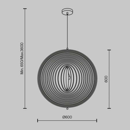Pendul Maytoni Roots MOD197PL-01W2 E27 1x40W -  Metal/Wood Black IP20 [4]