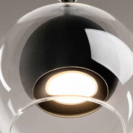Pendul Maytoni Ros MOD227PL-01B GU10 1x28W -  Metal/Glass Black IP20 [1]