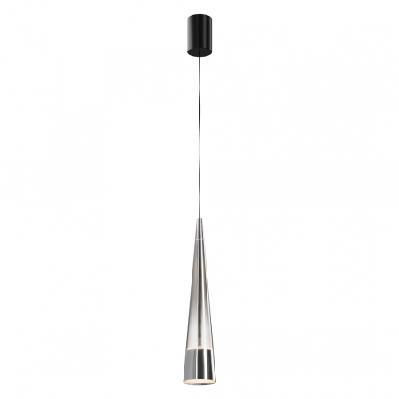 Pendul Maytoni Sintesi P090PL-L12CH3K LED 12W 3000K 420lm Metal/Glass Black/Chrome IP20 [2]