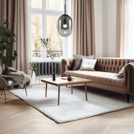 Pendul Milagro Alias  1xE14 max 40W   230V/50Hz Black Metal & Sticla IP20 [2]