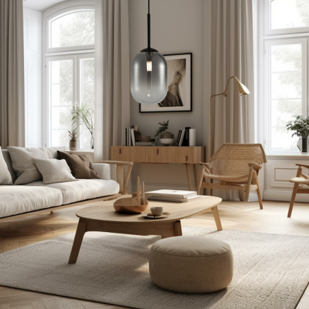 Pendul Milagro Alias  1xG9 max 8W   230V/50Hz Black Metal & Sticla IP20 [2]