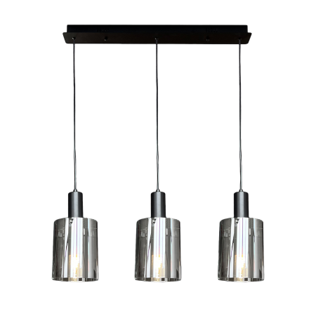 Pendul Milagro Arcadia E27 3xE27   230V Black Metal & Sticlă IP20 [5]