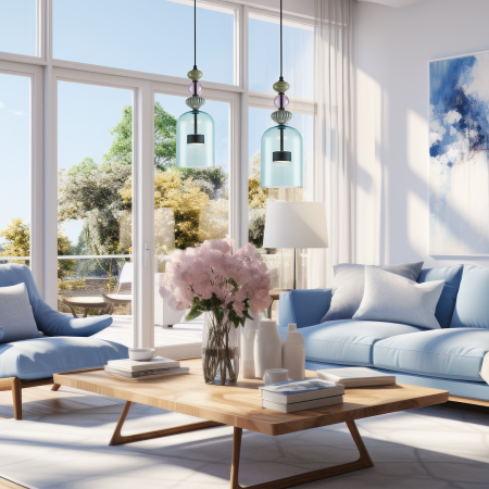 Pendul Milagro Arte LED 12W 1399lm 3000K 230V Multicolor Metal & Sticlă IP20 [3]