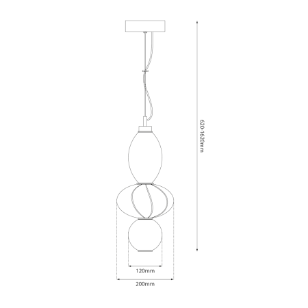 Pendul Milagro Ascoli LED 18W 2216lm 3000K 230V Multicolor Metal & Sticla & Ceramica IP20 [4]