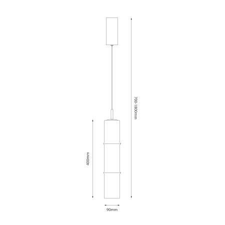 Pendul Milagro Bato LED 4W 388lm 3000K 230V Black Metal & Sticla IP20 [4]