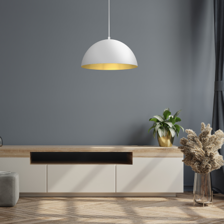 Pendul Milagro Beta  1xE27   230V/50Hz White & Gold Metal IP20 [6]