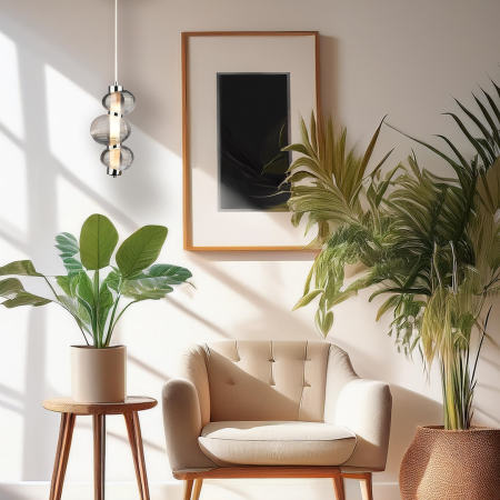 Pendul Milagro Bolla LED 12W 1491lm 3000K 230V Crom Metal & Sticla IP20 [2]