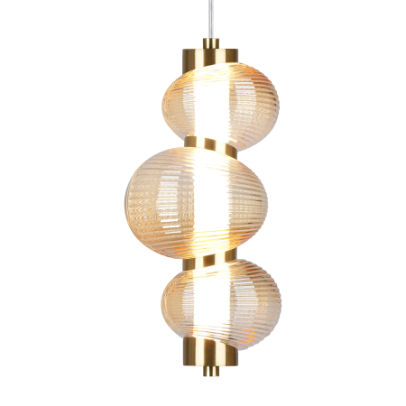 Pendul Milagro Bolla LED 12W 1491lm 3000K 230V Gold Metal & Sticla IP20 [1]