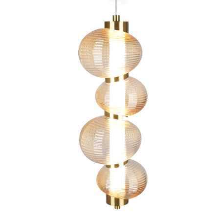Pendul Milagro Bolla LED 17W 1947lm 3000K 230V Gold Metal & Sticla IP20 [1]