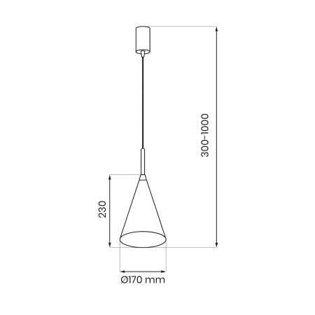 Pendul Milagro Capital  1xGX53   230V/50Hz Casmir Metal IP20 [7]
