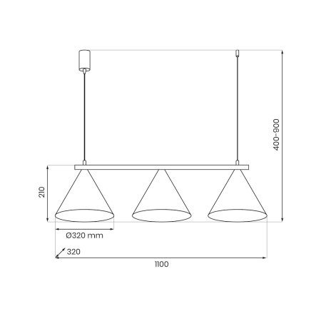 Pendul Milagro Capital  3xGX53   230V/50Hz Casmir Metal IP20 [7]
