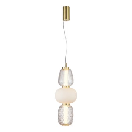 Moderne - Pendul Milagro Caro LED 28W 3748lm 3000K 230V Gold Metal & Sticlă IP20