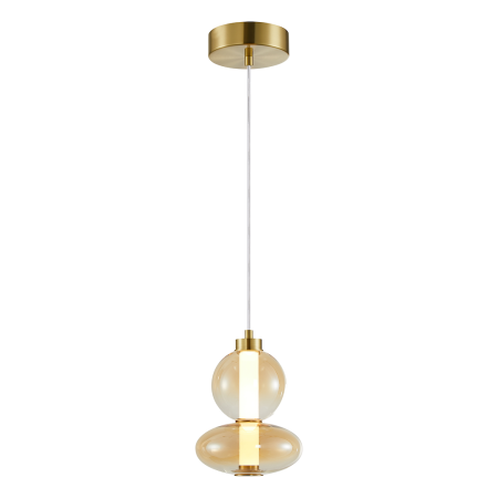 Moderne - Pendul Milagro Daphne LED 12W 1336lm 3000K 230V Gold Metal & Sticlă IP20