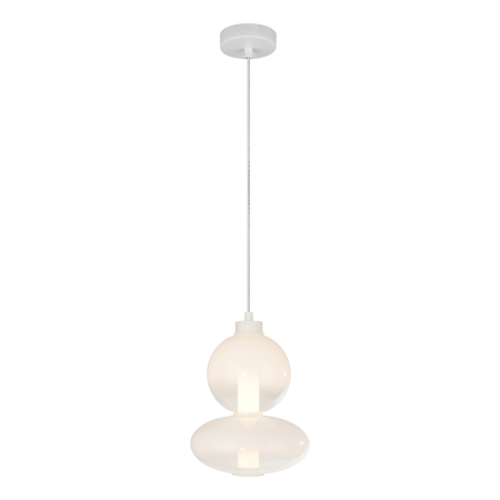 Moderne - Pendul Milagro Daphne LED 12W 1336lm 3000K 230V White Metal & Sticlă IP20