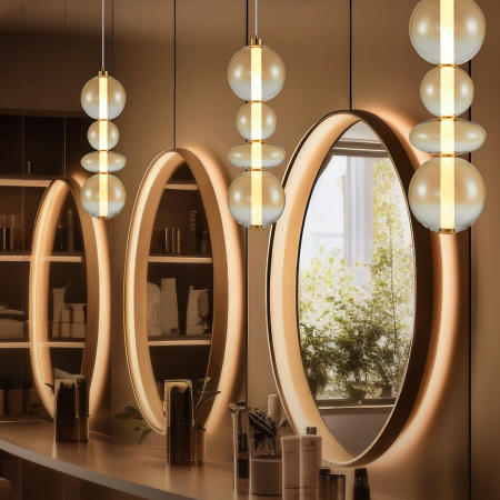 Pendul Milagro Daphne LED 36W 4619lm 3000K 230V Gold Metal & Sticlă IP20 [3]