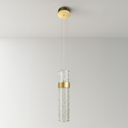 ILUMINAT - Pendul  Milagro Lagos LED 8W 640 lm 4000K 230V Gold Metal & Plastic IP20