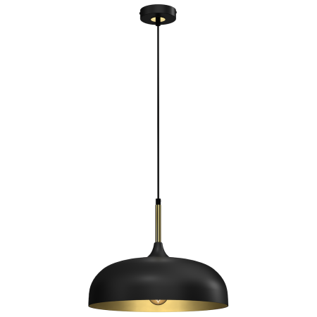 ILUMINAT - Pendul Milagro Lincoln  1xE27 60W   230V/50Hz Black & Gold Metal IP20
