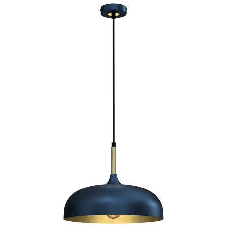 ILUMINAT - Pendul Milagro Lincoln  1xE27 60W   230V/50Hz Blue & Gold Metal IP20