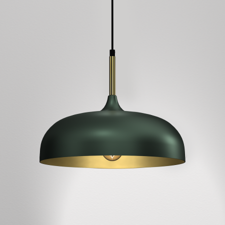 Pendul Milagro Lincoln  1xE27 60W   230V/50Hz Green & Gold Metal IP20 [6]