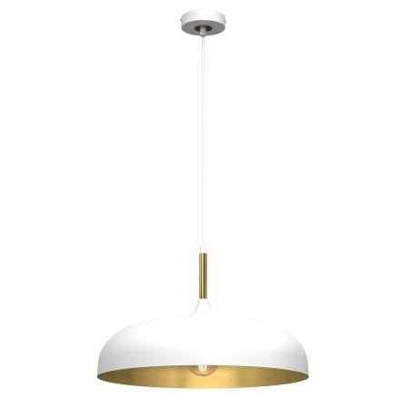 ILUMINAT - Pendul Milagro Lincoln  1xE27 60W   230V/50Hz White & Gold Metal IP20