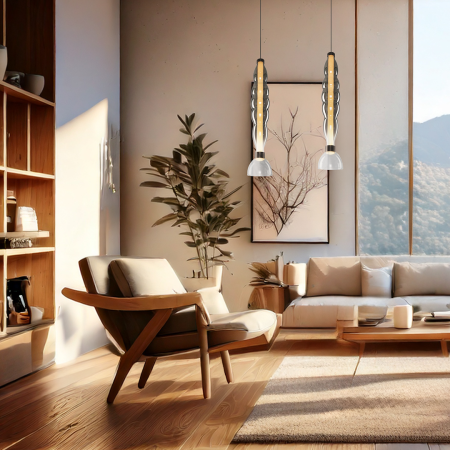 Pendul Milagro Lucco LED 18W 2346lm 3000K 230V Fume Metal & Sticla IP20 [3]