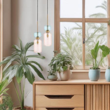 Pendul Milagro Molly E14 1xE14   230V Multicolor Metal & Sticlă IP20 [4]