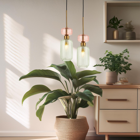 Pendul Milagro Molly E14 1xE14   230V Multicolor Metal & Sticlă IP20 [3]