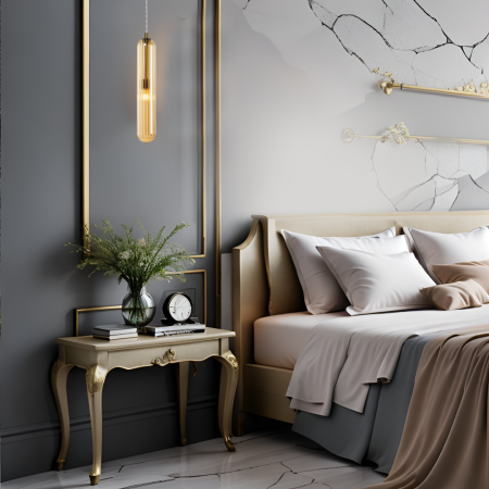 Pendul Milagro Pax  1xG9 max 9W   230V/50Hz Gold Metal & Sticla IP20 [2]