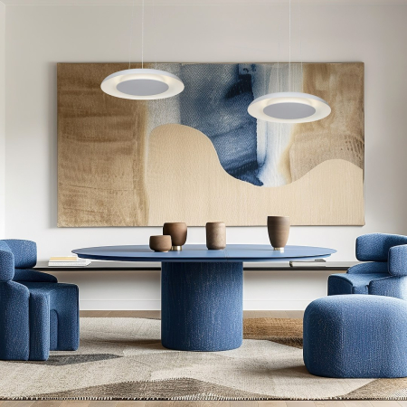 Pendul Milagro Piattino LED 30W 1900 lm 3000K/4000K/6000K 230V White Metal & Acril IP20 [3]