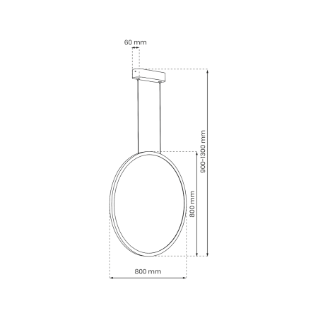 Pendul Milagro Saturno LED 46W 2500lm 4000K 230V Black Aluminiu & Plastic IP44 [4]