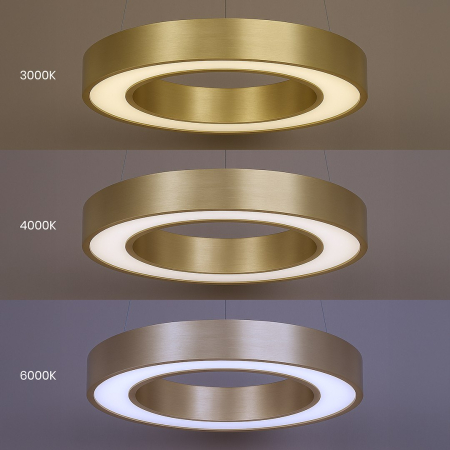 Pendul Milagro Union  40W "3000K:1760lm 
4000K:1956lm
6000K:1863lm" variabilă  3000K / 4000K / 6000K 230V/50Hz Gold Metal & Plastic IP20 [4]
