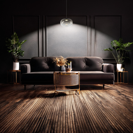 Pendul Milagro Vaso LED 4W 388lm 3000K 230V Black Metal & Sticla IP20 [2]