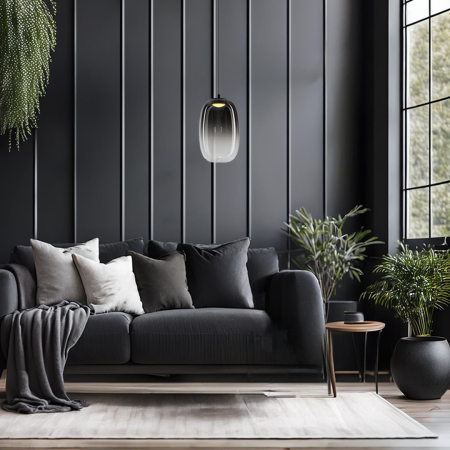 Pendul Milagro Vaso LED 4W 388lm 3000K 230V Black Metal & Sticla IP20 [2]