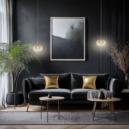 Pendul Milagro Vaso LED 4W 388lm 3000K 230V Gold & Amber Metal & Sticla IP20 [3]