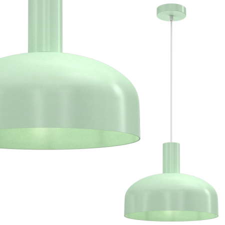 Pendul Milagro Visby  1xE27 60W   230V/50Hz Mint Green Metal IP20 [1]